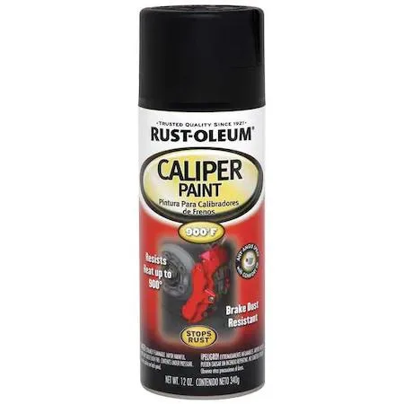 Black aerosol spray paint can with glossy finish