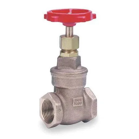Bronze gate valve with wheel handle, 3/8 inch FNPT connection