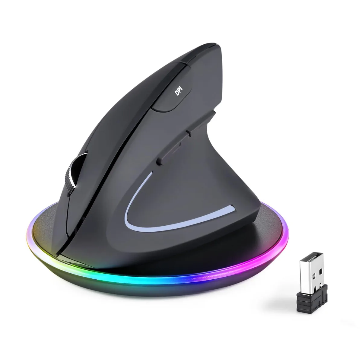 Perixx Perixx PERIMICE-813RX Wireless Rechargeable Vertical Mouse — product photo