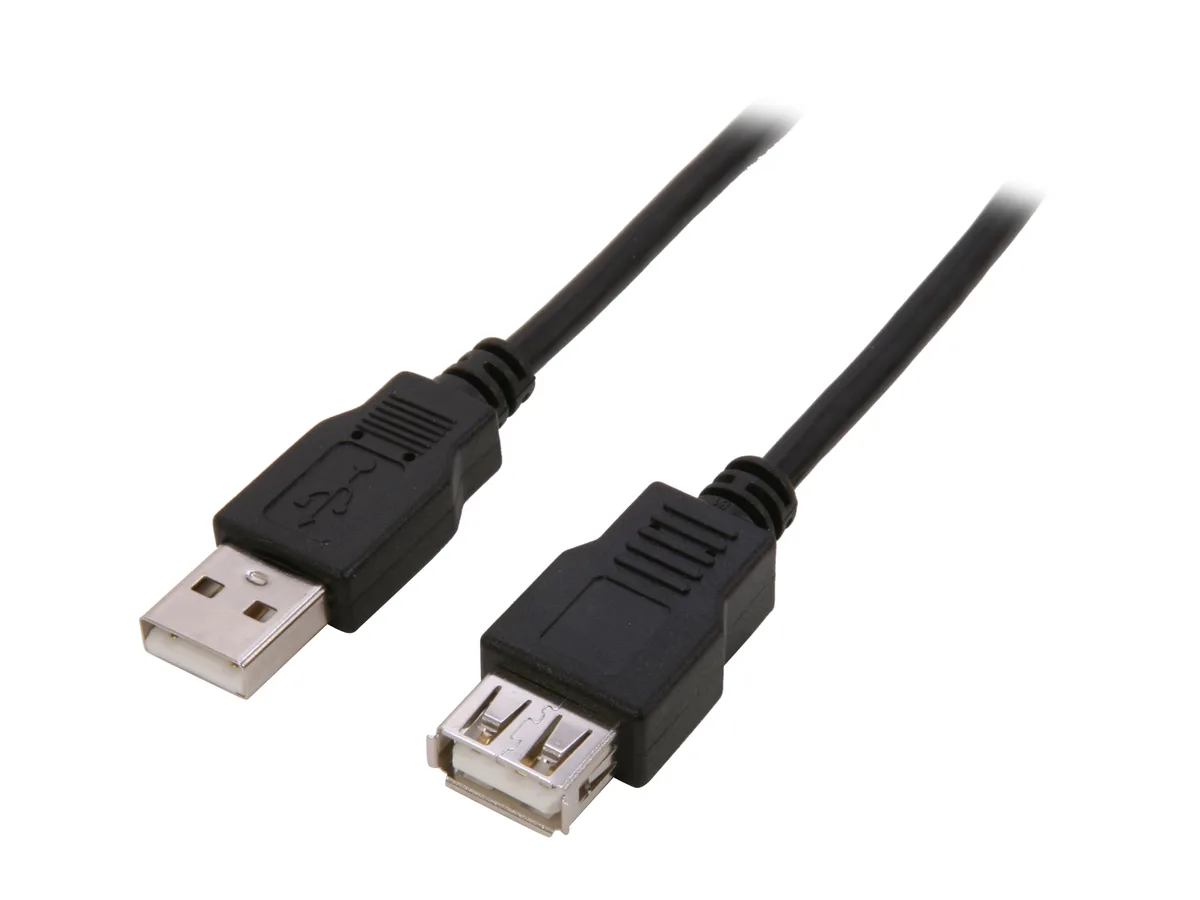 Nippon Labs Nippon Labs USB-15-MF-BK USB 2.0 A Male to A Female Extension Cable 15 ft — product photo