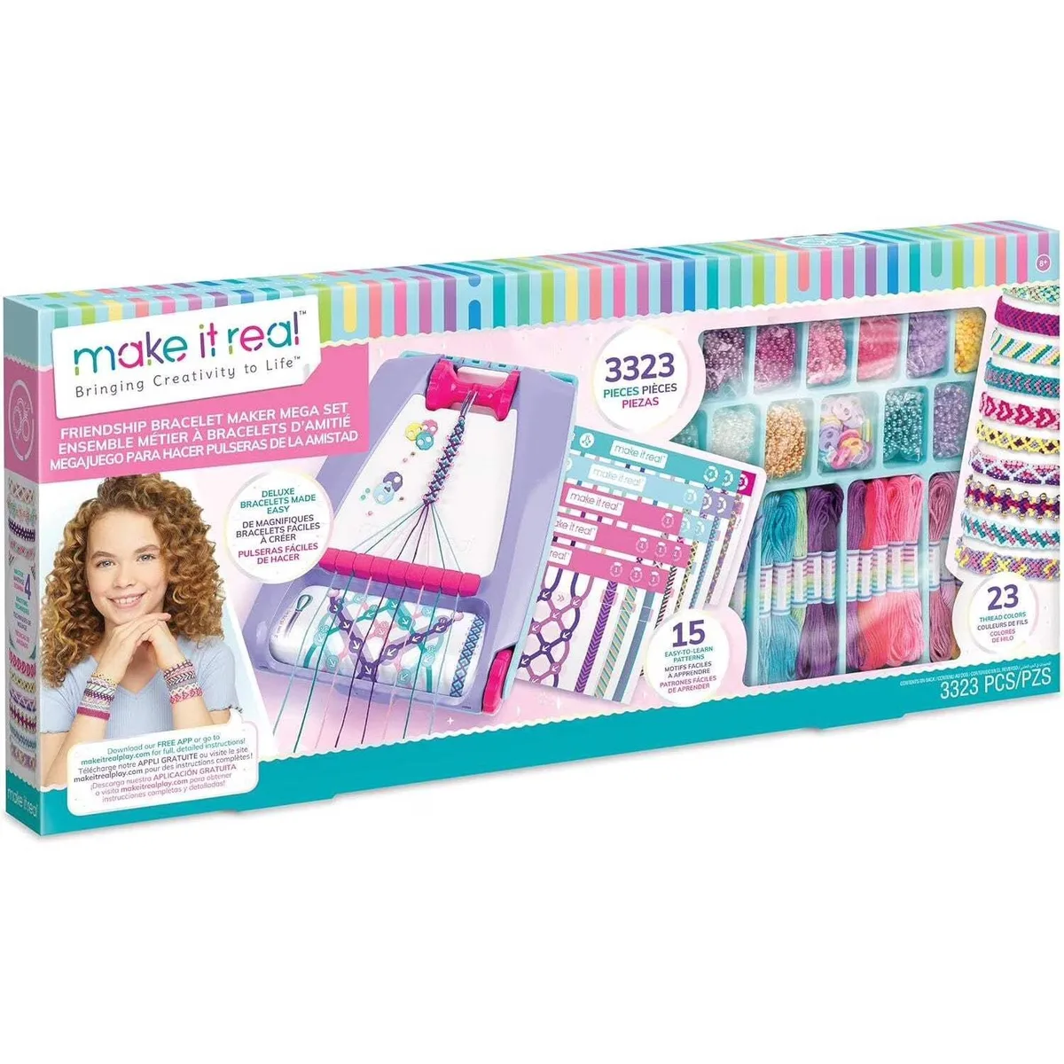 Make It Real Make It Real MIR1458 Friendship Bracelet Maker Mega Set — product photo