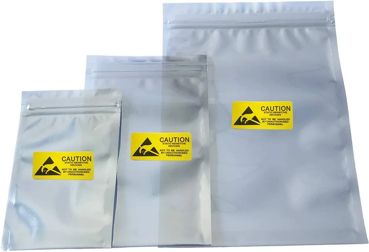 Bailink Bailink Antistatic Bags 30pcs Mixed Sizes with Labels — product photo