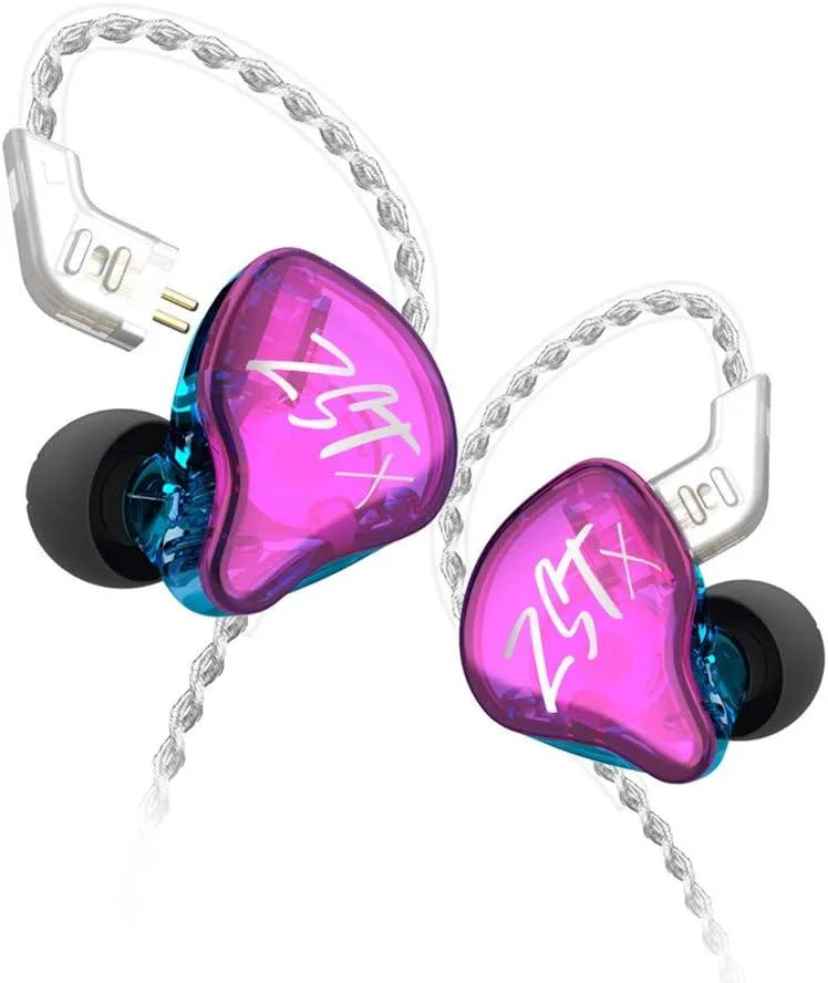 EVESKY EVESKY KZ ZST X In-Ear Monitors Purple Wired 3.5mm — product photo