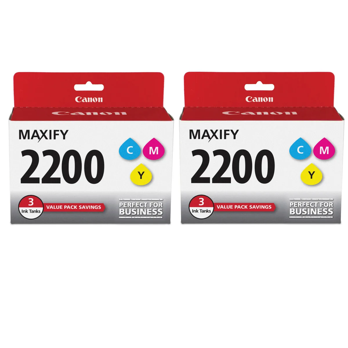 Canon Canon PGI-2200 Cyan Magenta Yellow Ink Cartridges 2-Pack — product photo