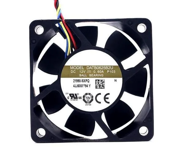 TSUJ TSUJ Kepler-C72J-OYS-0230 DC12V 0.60A DATB0625B2U 6025 6cm 4 Wire Chassis Server Cooling Fan 2 in 1 accessory — product photo