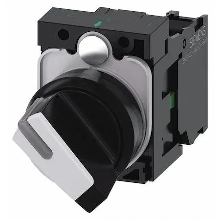 SIEMENS SIEMENS Selector Switch 22 mm 1NO White — product photo