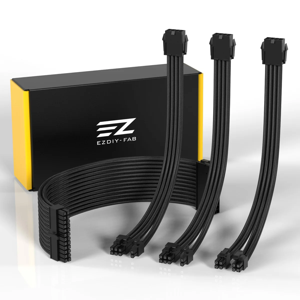  EZDIY-FAB AU-BS 18AWG-300 30cm Black internal power cable — product photo
