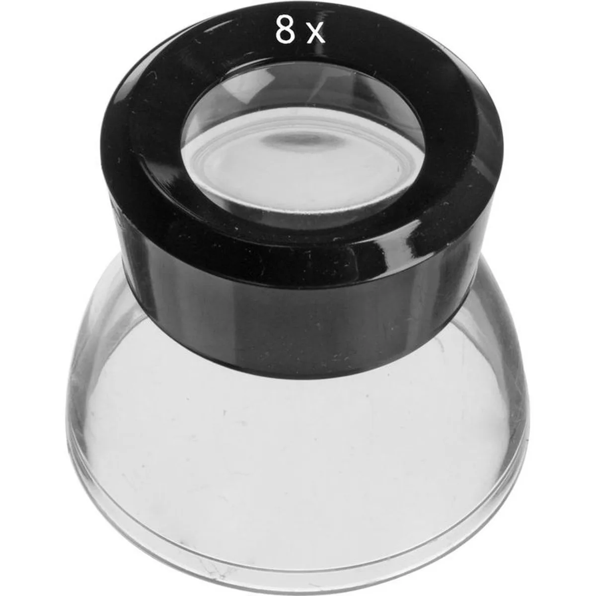 Black plastic 8x magnifier loupe for contact sheets and negatives