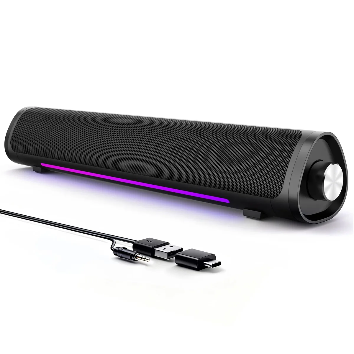  Auphyra RSP-01 2.0 Soundbar 6W USB 3.5mm RGB Black — product photo
