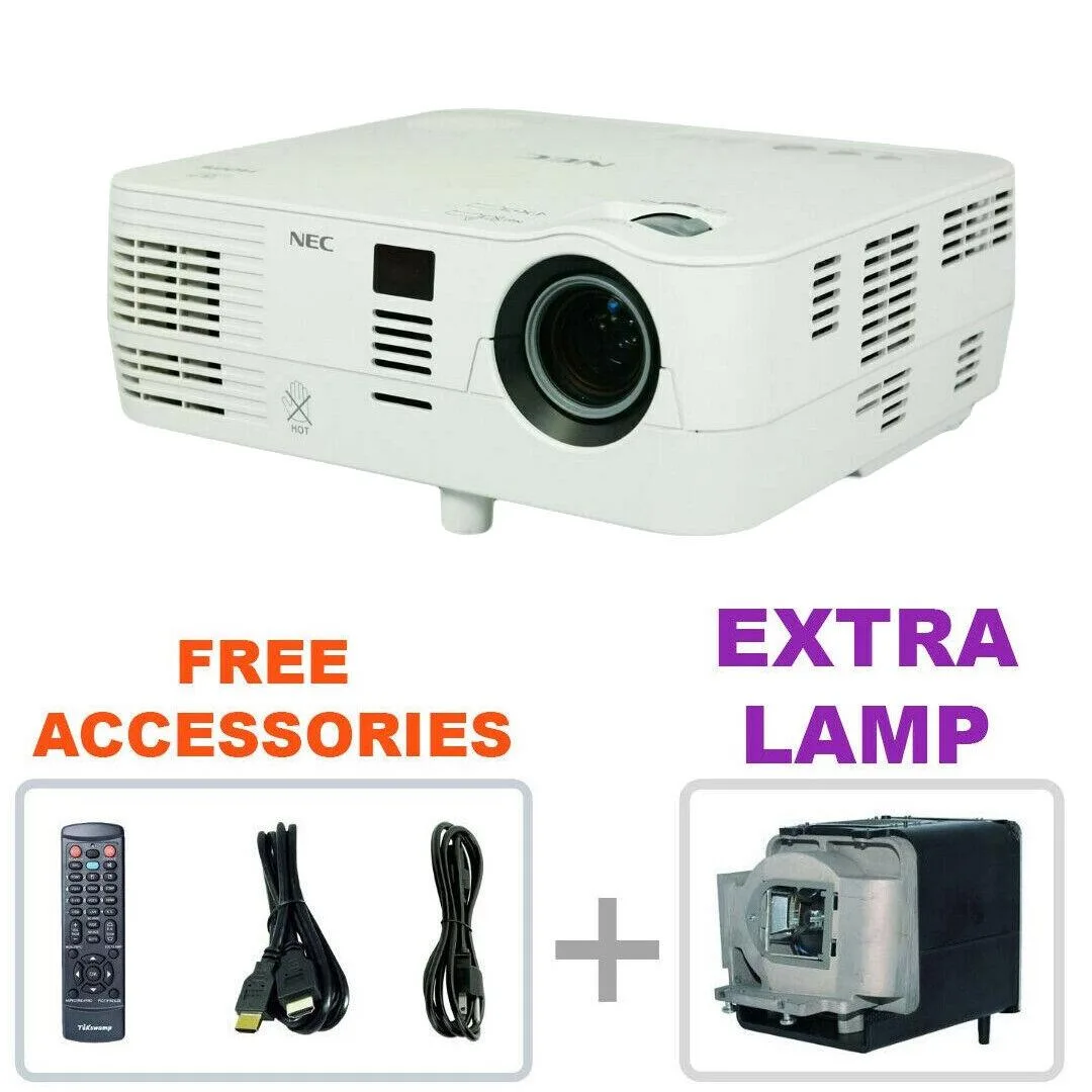 NEC NEC VE281X 2800 Lumens DLP Home Theater Projector + Extra Lamp — product photo