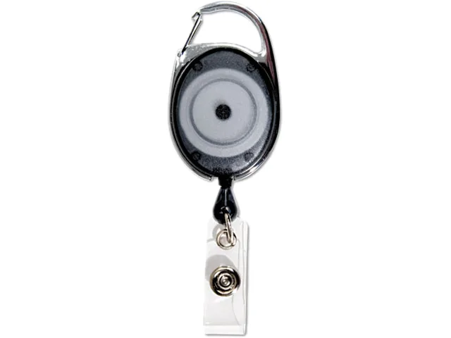 Advantus Advantus 75551 Retractable Carabiner ID Reel 30" Smoke 12 Pack — снимка на продукта