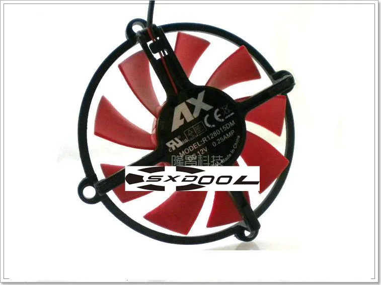 SXDOOL SXDOOL VGA Cooling Fan R128015DM 2-wire PLA08015D12HH 4-wire — product photo