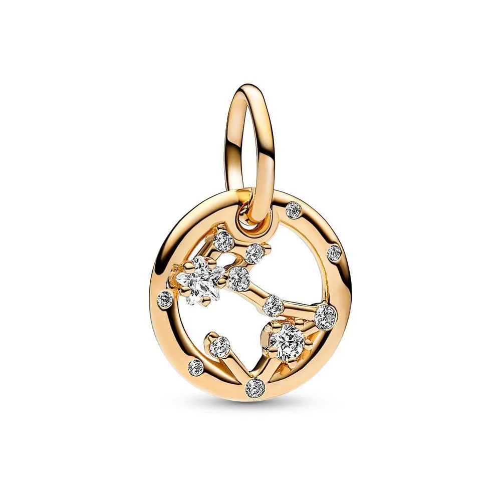 PANDORA PANDORA Pisces Zodiac Dangle Charm 14k gold-plated — product photo