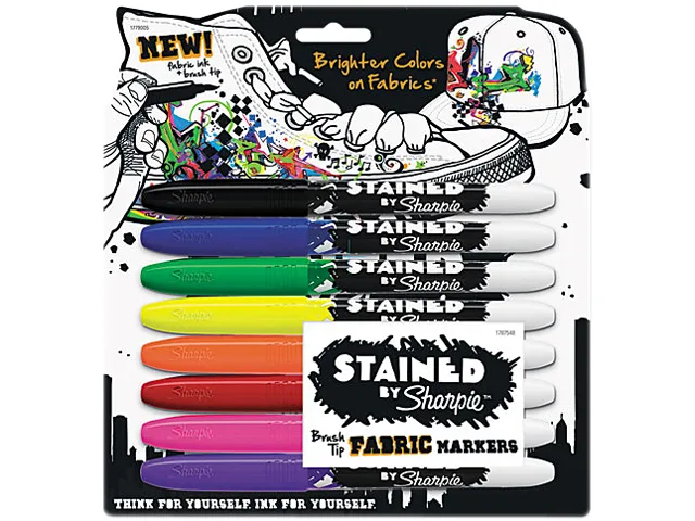 Sanford Sanford 1779005 Sharpie Stained Fabric Marker Set 8/PK — product photo