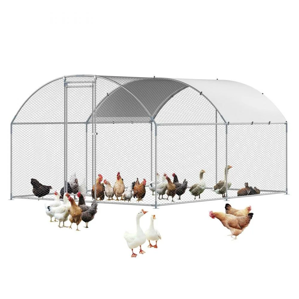 VEVOR VEVOR Metal Chicken Coop 9.8x13.1x6.5 ft Walk-in Run Doom Roof — product photo