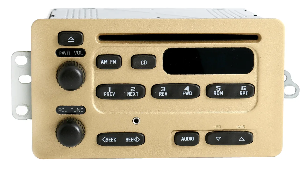 1 Factory Radio 1 Factory Radio 10315119 AM FM CD Aux Gold 2000-05 Chevy — product photo