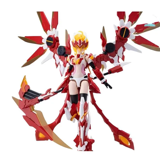 Universal Universal Vermilion Bird Mecha Girl Zhuque Taoyuan 1/12 Scale Assembleable Action Figure Dark Green — product photo