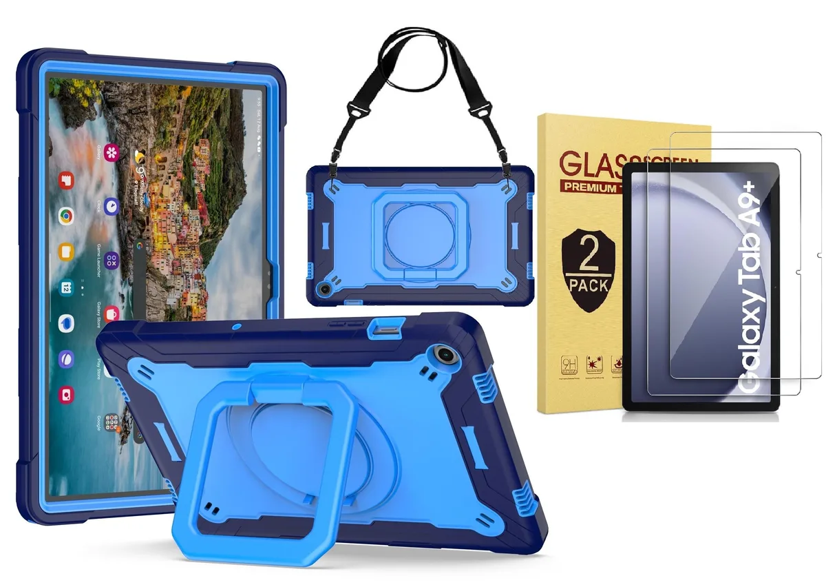 anicestore anicestore Galaxy Tab A9+ 11 inch Case Navy Blue/Blue 2023 — product photo