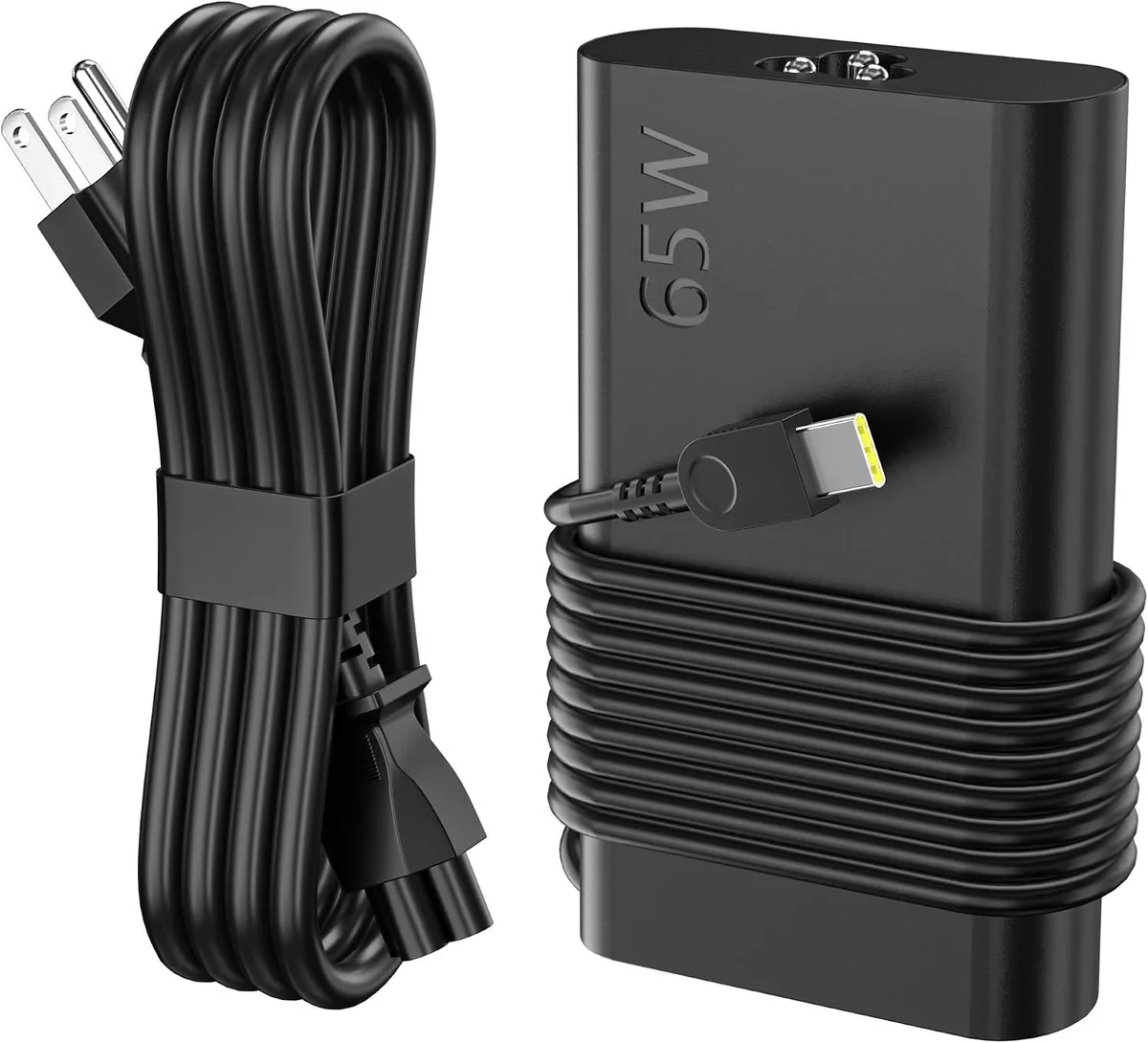 FLEANE FLEANE Slim 65W USB-C Laptop Charger ThinkPad Yoga Chromebook Fast — product photo