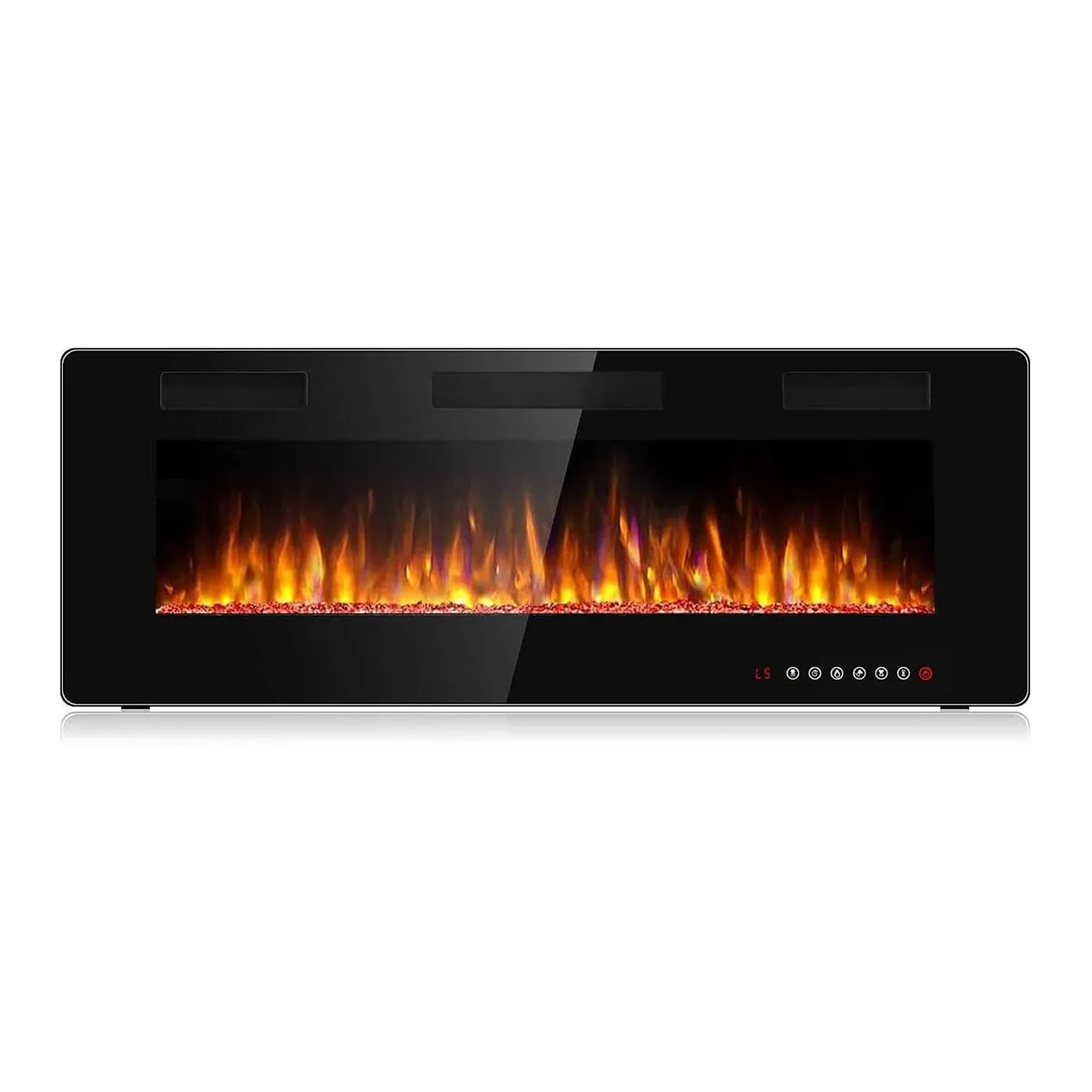 Vitesse Vitesse 50 inch Ultra-Thin Silence Linear Fireplace 3.85in 750W 1500W 400sqft — product photo