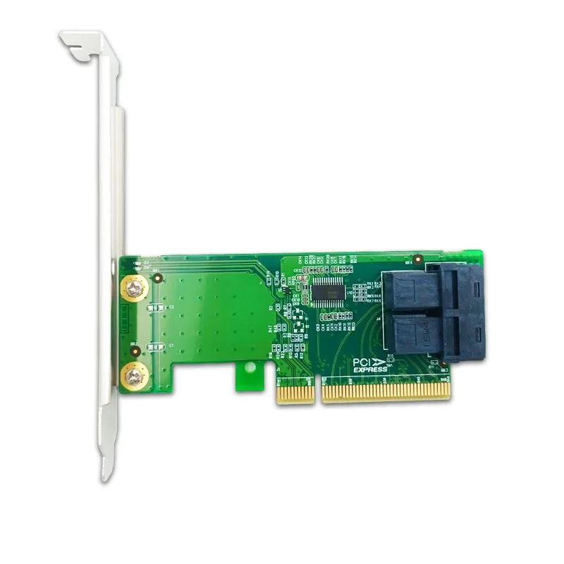 eshinreal eshinreal 2-Port PCIe 3.0 x8 to U.2 NVMe SFF-8643 Adapter Card Bifurcation — product photo