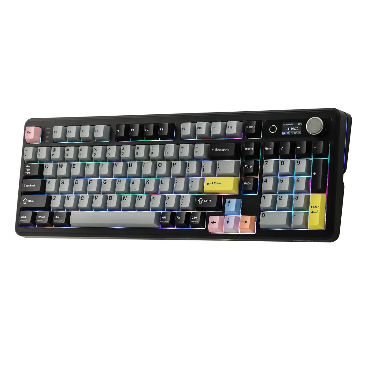 Epomaker Epomaker TH99 Pro 96% Gaming Keyboard with Screen & Knob, 10000mAh, Tri-mode, PBT Keycaps — product photo