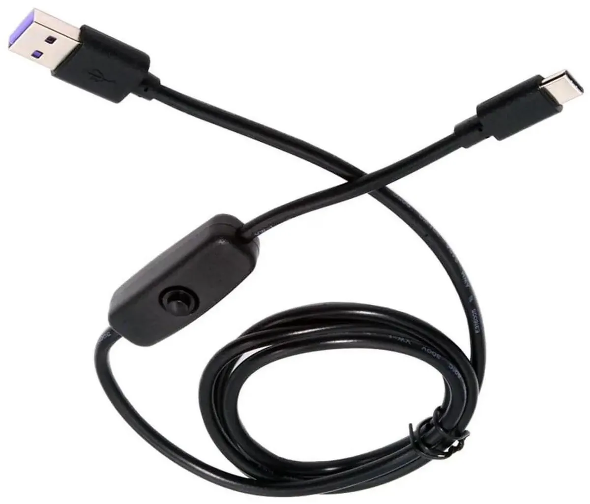 SMUGDESK SMUGDESK 1.0M USB 2.0 Male to USBC Male Power Extension Cable with On/Off Switch — product photo