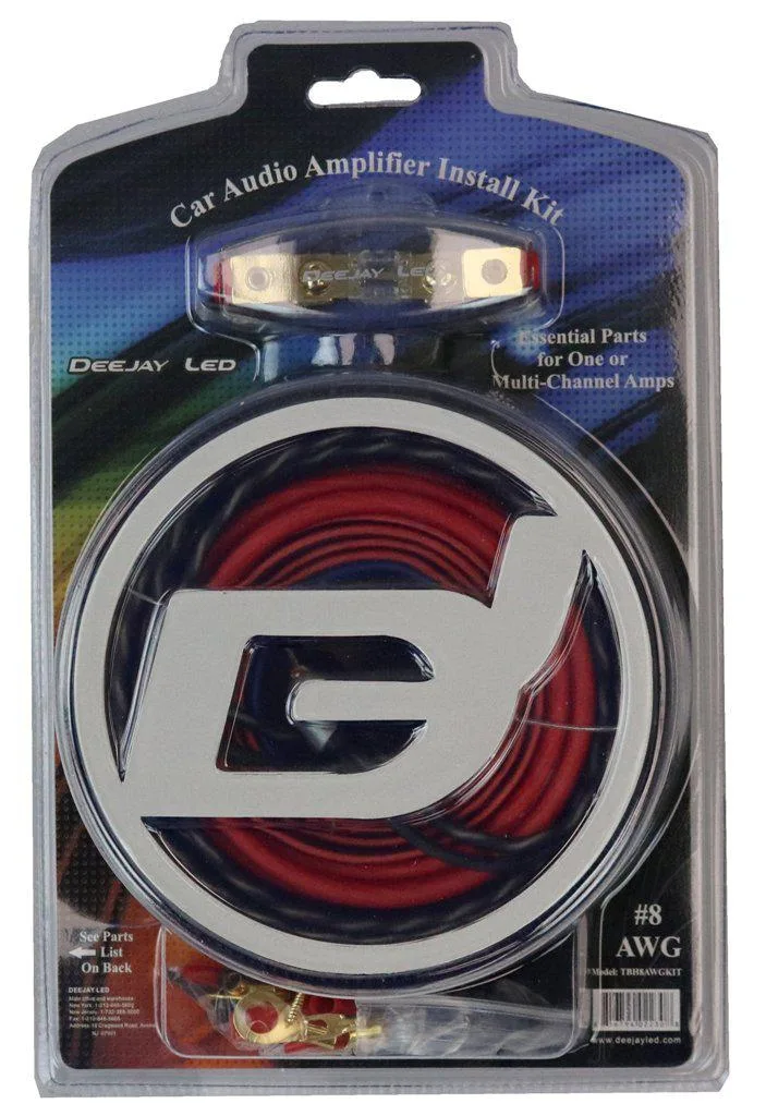 Deejay LED Deejay LED Amplifier Installation Kit #8-AWG CCA 80A Fuse Pro Sound — product photo