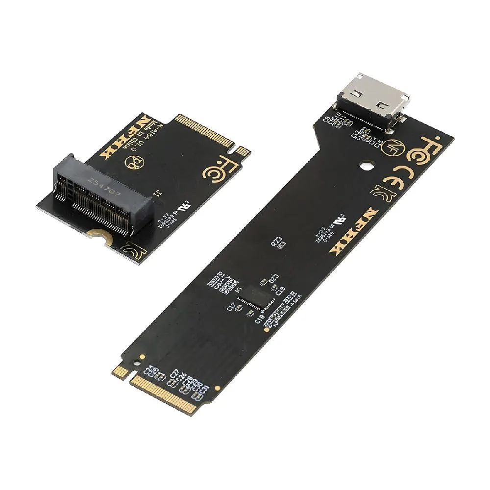 LORDWORLD LORDWORLD OCuLink SFF-8612 to PCIe 5.0 M.2 2280 NVME Adapter with Heatsink for NUC15 Pro Tall NUC15CRK — product photo