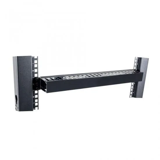 RackSolutions RackSolutions 1U Horizontal Cable Duct 22 Fingers 2.5" Deep with Cover — product photo