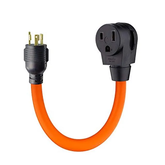 Beauty Kate Welder Plug Adapter NEMA L5-30P to 6-50R 10 AWG 1.5FT — product photo