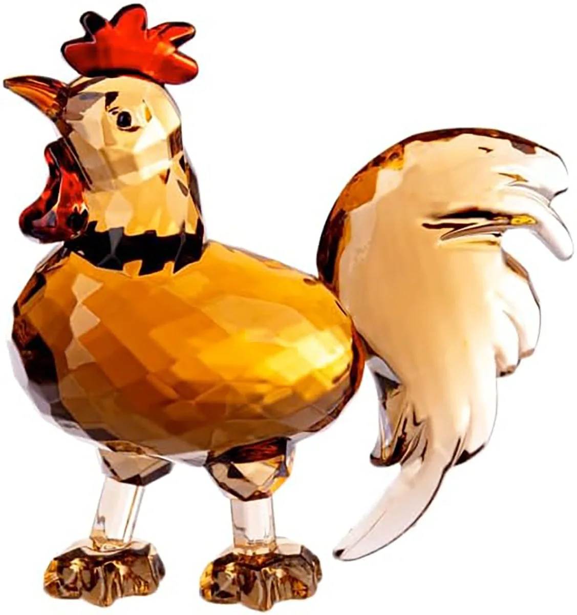 Ganz Ganz Crystal Expressions Faceted Rooster Figurine 3.5 — product photo