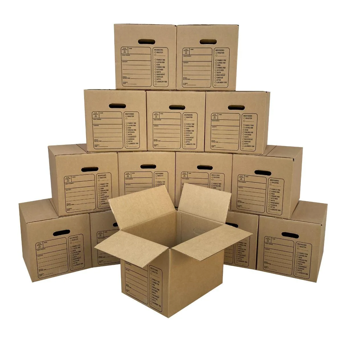 UBMOVE UBMOVE 15 Small Moving Boxes with Handles 16 3/8" x 12 5/8" x 12 5/8 — product photo