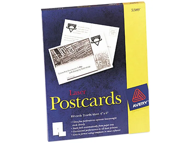 Avery Avery 5389 Uncoated 4" x 6" 100 Cards — product photo