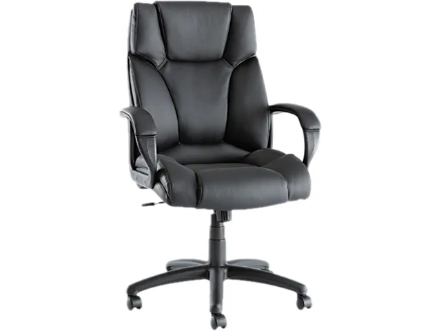 Alera Alera FZ41LS10B Fraze High-Back Swivel/Tilt Chair, Black Leather — product photo