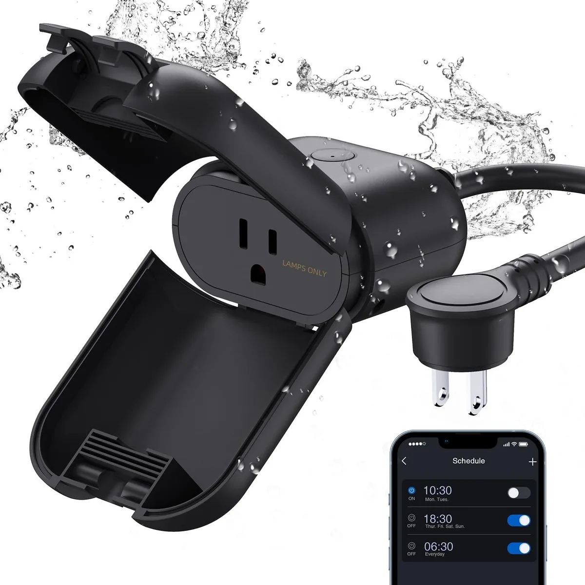 BFKK BFKK Outdoor Smart Dimmer Plug IP66 2.4GHz WiFi 300ft range — product photo