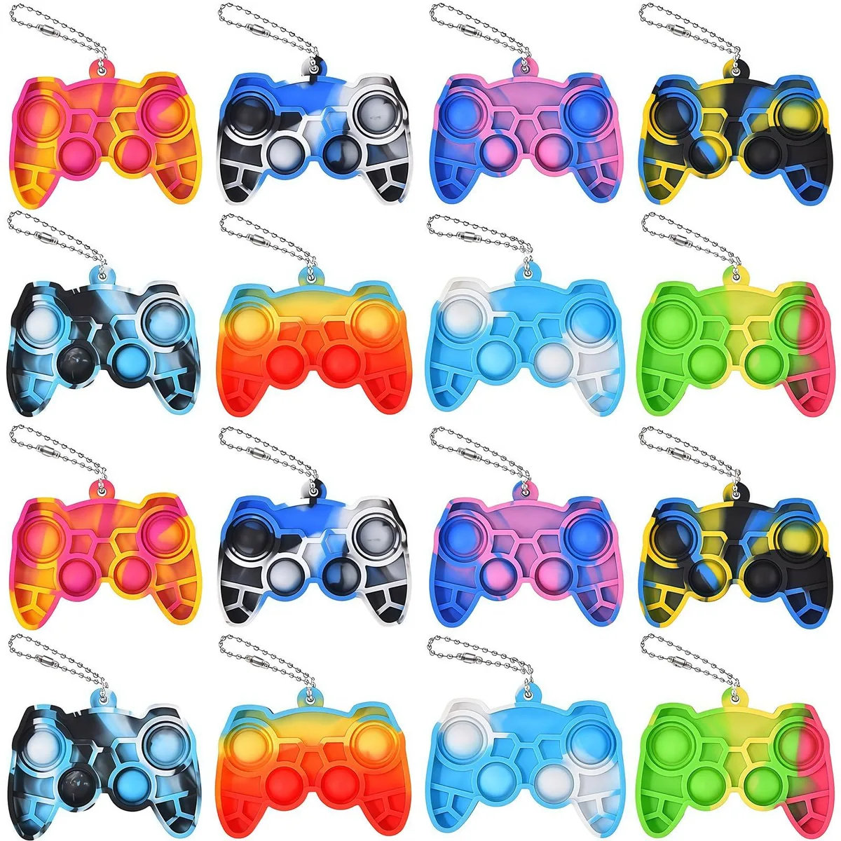  WHGAMNCE Pop Fidget Keychain Gamepad 16 Pcs — product photo