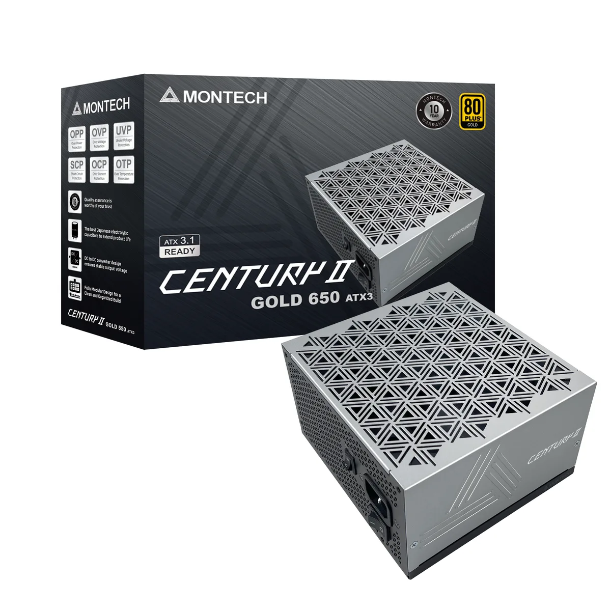 Montech Montech Century ll 650W power supply — product photo