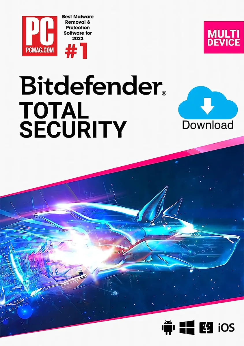 BitDefender BitDefender EL11911005 Total Security 5 Devices 1 Year Download — product photo