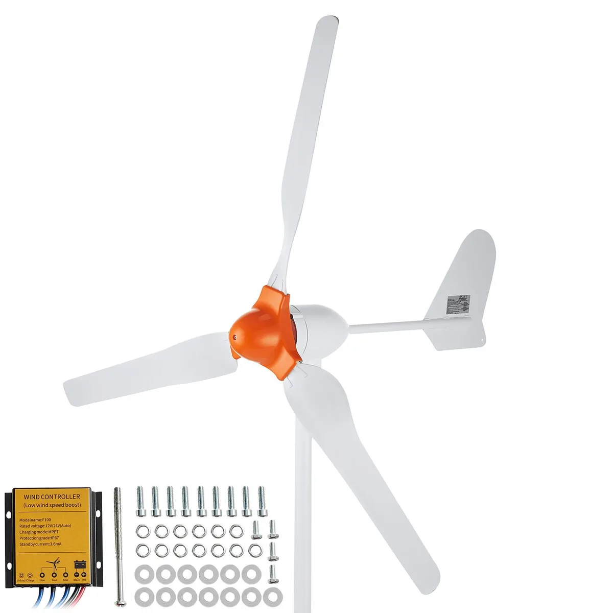 VEVOR VEVOR 800W 12V Wind Turbine Kit 3-Blade with MPPT Controller — product photo