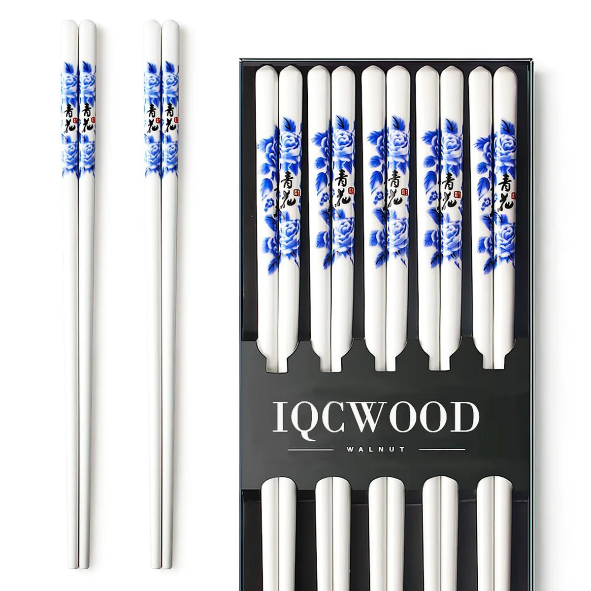  OXO Classic 7-Piece Porcelain Chopsticks 9.5 Inch Black — product photo