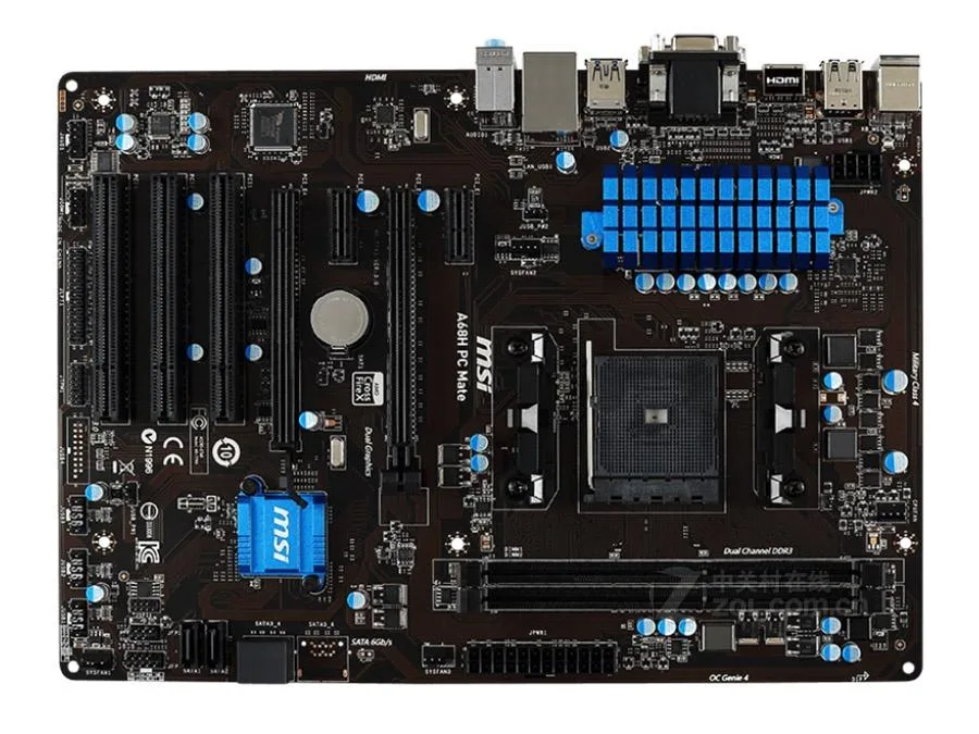 MSI MSI A68H PC MATE AMD Motherboard Socket FM1 DDR3 32GB ATX — product photo