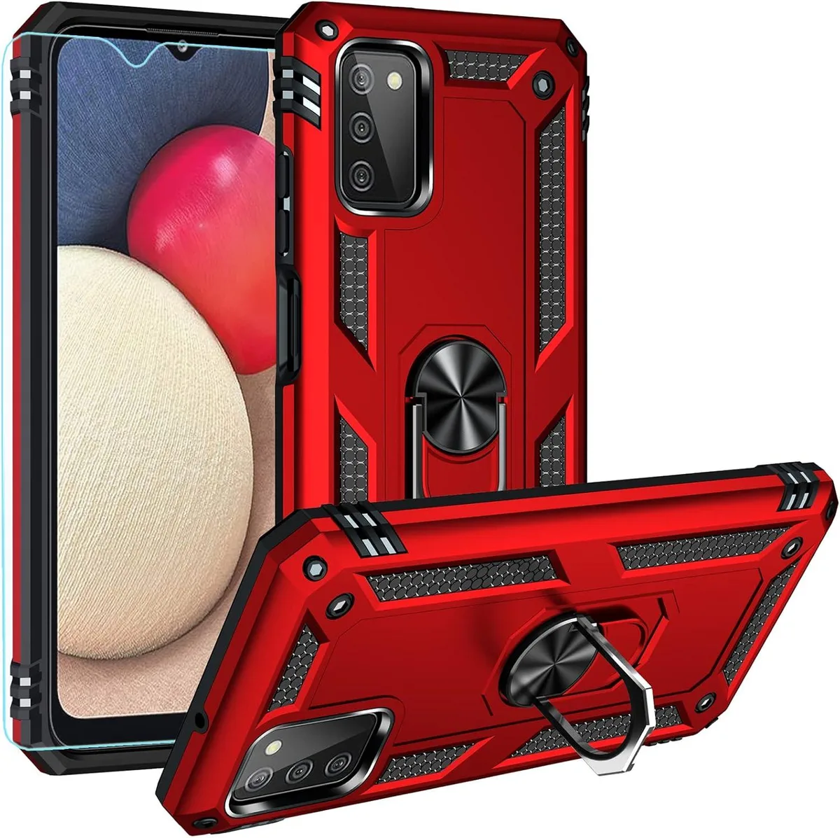 TAURKENAM TAURKENAM SM-A037U Case for Samsung Galaxy A03S US Red — product photo