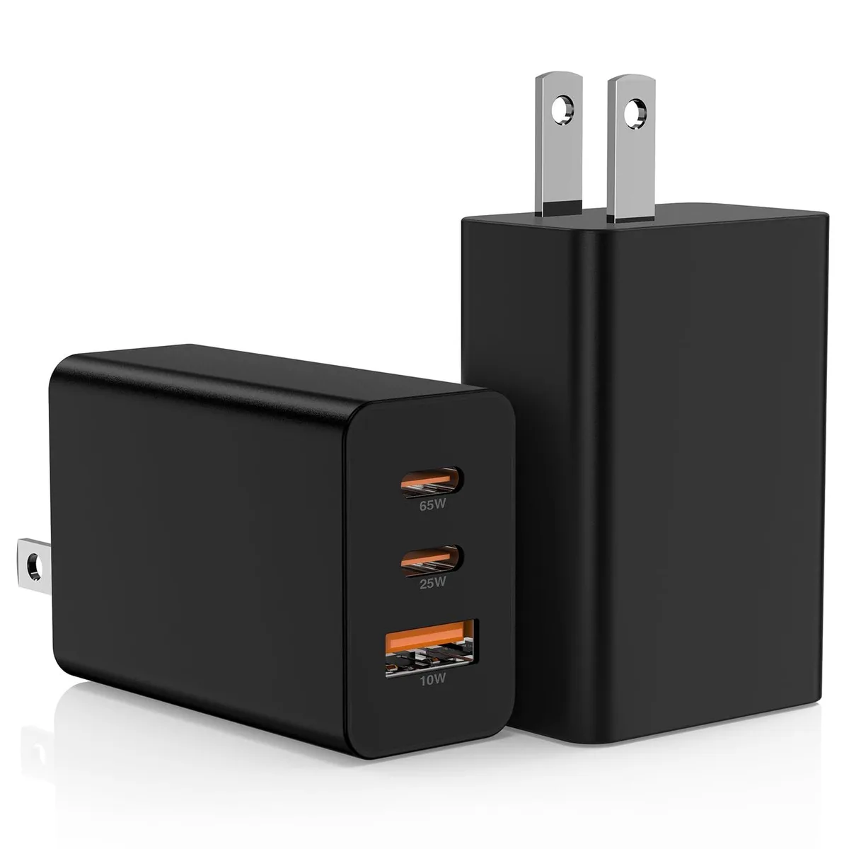Dell DP-A127G65 65W 3-Port USB-C Charger 2-Pack Black — product photo