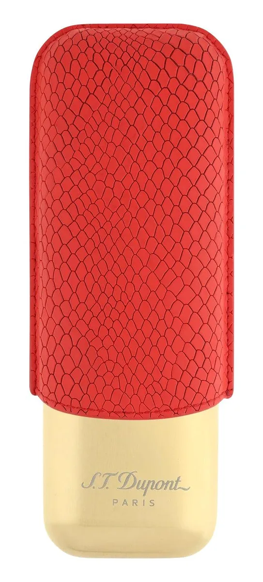 S.T. Dupont S.T. Dupont Dragon 2 Cigar Case Red Burgundy 183271 — product photo