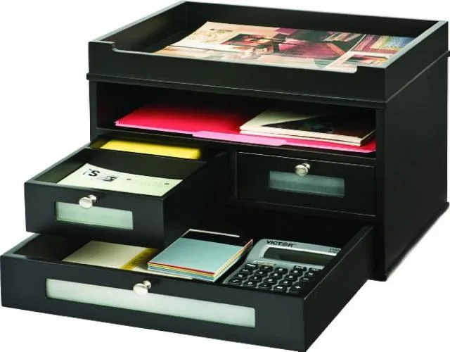 Victor Victor 55005 Tidy Tower 5 compartment organization Black — vörumynd