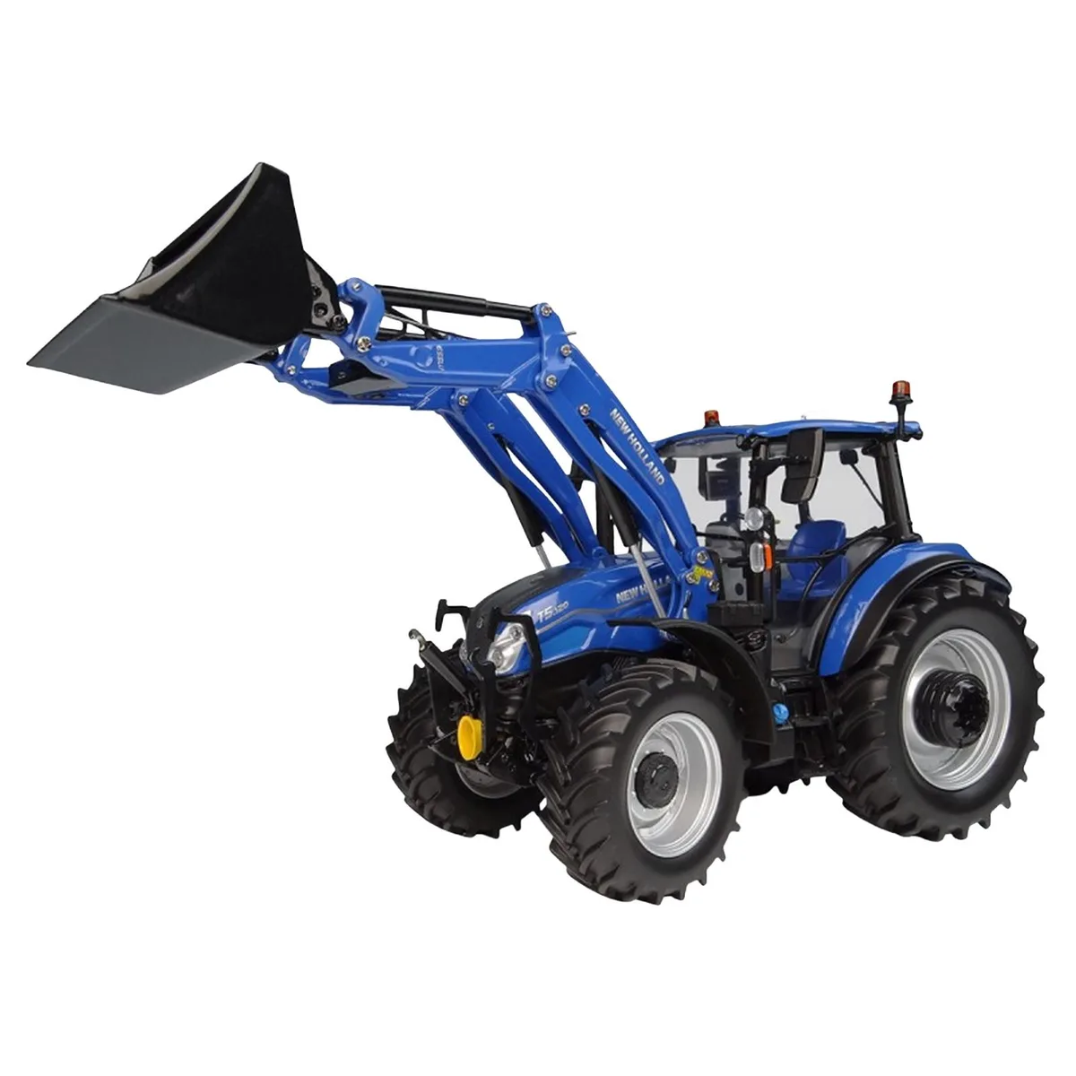 UNIVERSAL HOBBIES UNIVERSAL HOBBIES New Holland T5.120 Tractor with Front Loader Dynamic Blue 1/32 Diecast Model — product photo