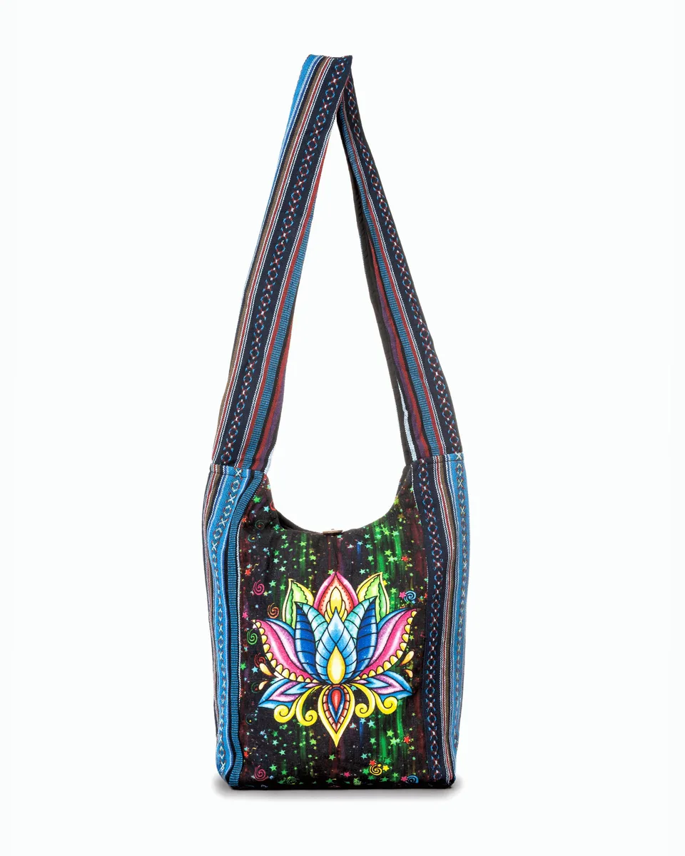 Jupiter Gear Home Jupiter Gear Home Lotus Handmade Hobo Bag Multi 100% Cotton .5lbs — product photo