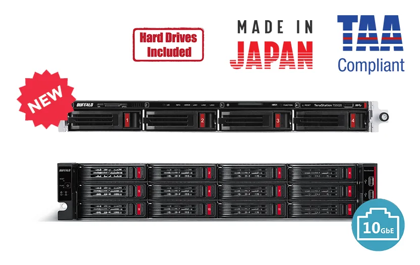 Buffalo Technology Buffalo Technology TS51220RH14412 12-Bay 144TB rackmount NAS — product photo