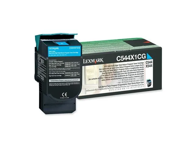 Lexmark Lexmark C544X1CG Cyan Extra High Yield Toner Cartridge 4000 Pages — product photo